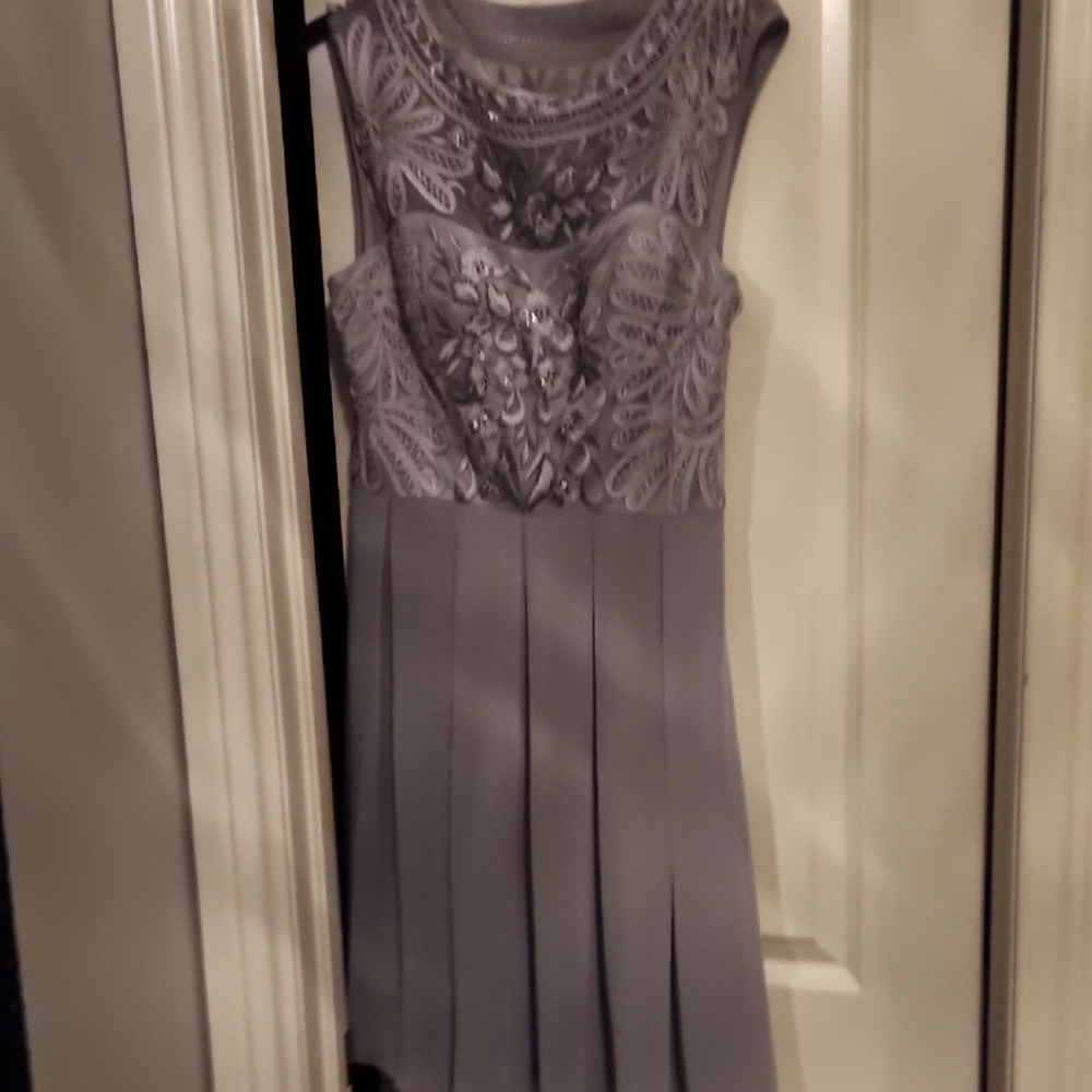 Sue Wong Mauve Embroidered Wedding Dress